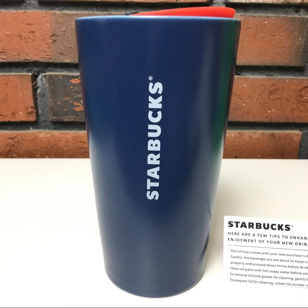 Starbucks Teacher Apple Ceramic Mug Travel Thermos New